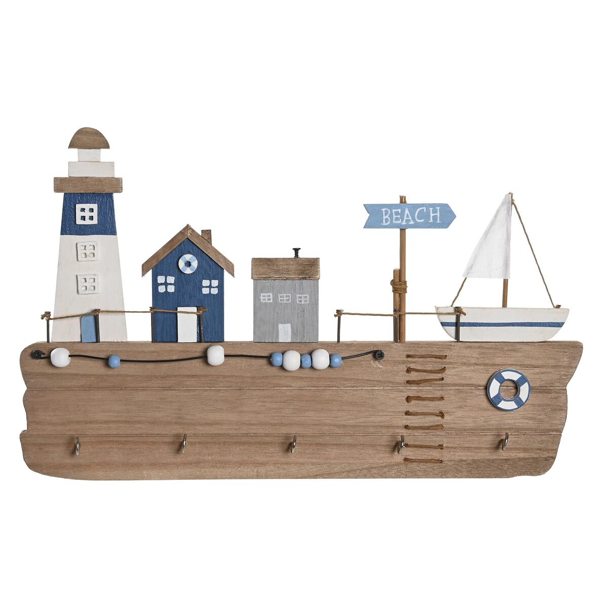 Knagerække Til Væggen Dkd Home Decor Træ Mdf   X   X   Cm