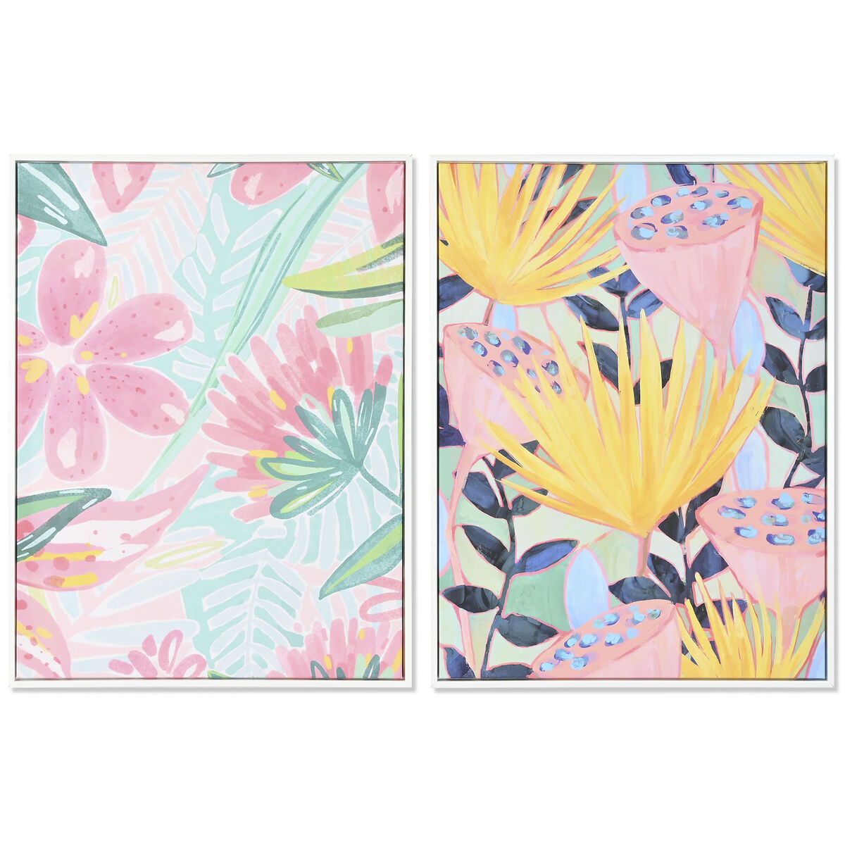 Lærred Dkd Home Decor Polystyren Lærred   X   X   Cm