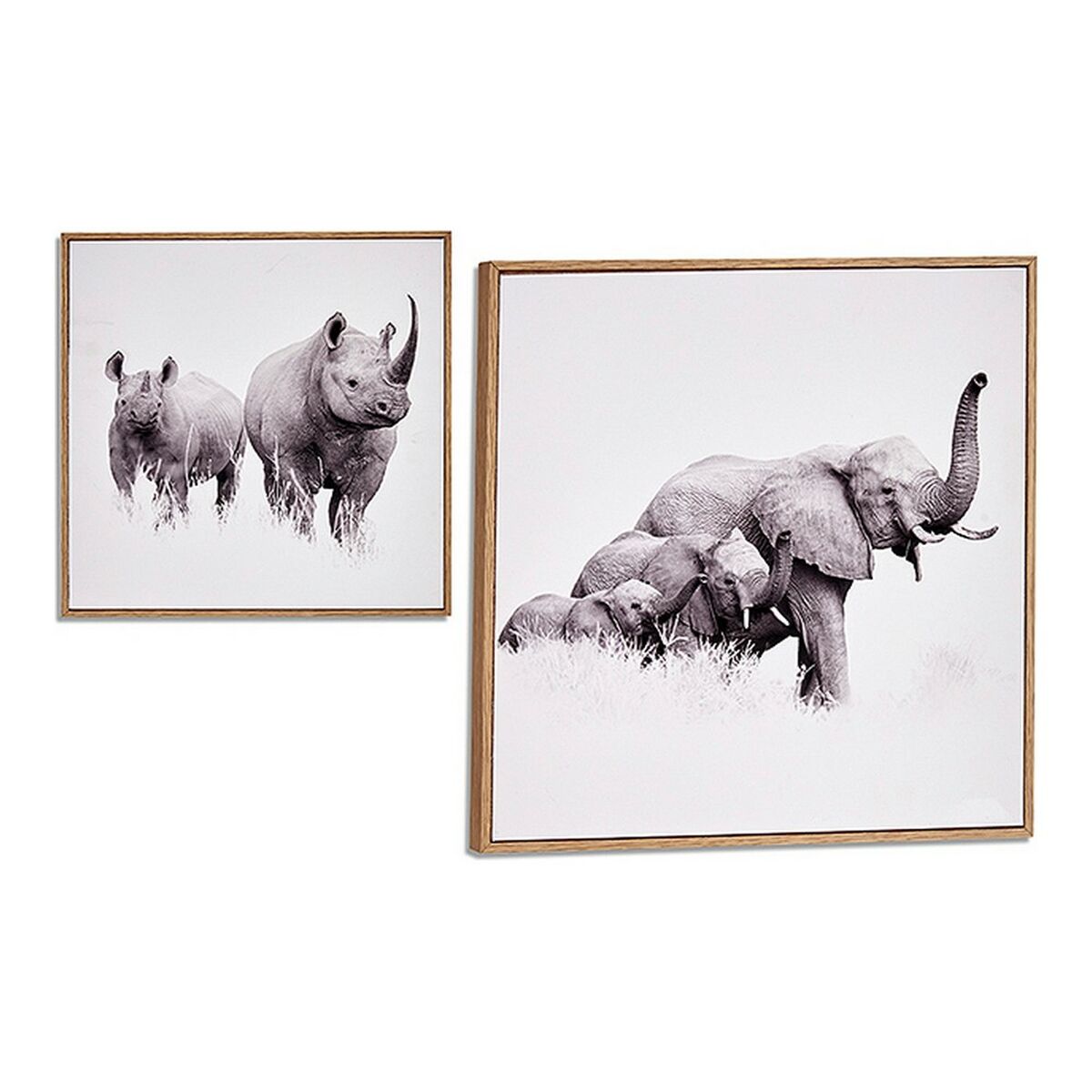Maleri Gift Decor Brun Spånplade   X   X   Cm   X   X   Cm Med Ramme Dyr