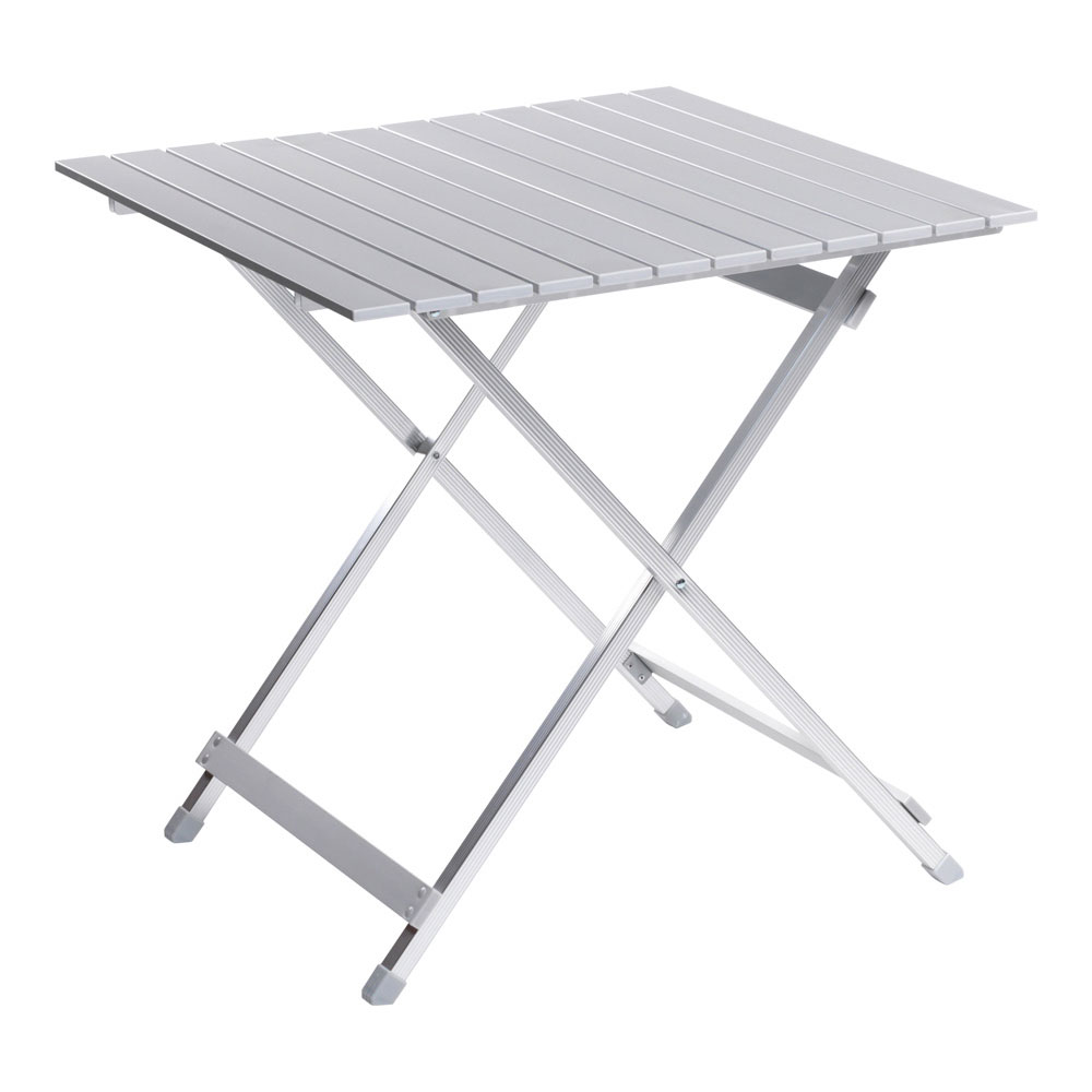 Praktisk Aluminium Klapbord til Camping og Altan 70x70 cm