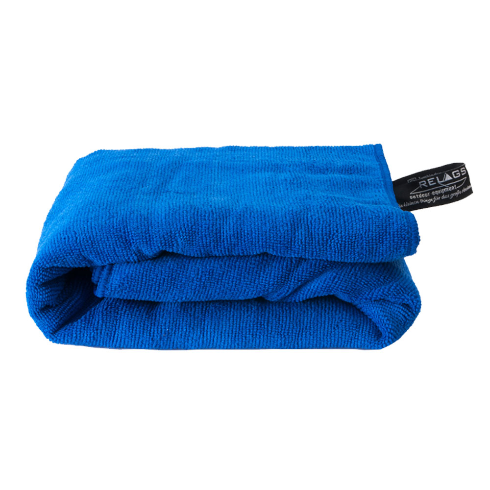 Basicnature Mikrofiber Håndklæde i Blå - Perfekt til Rejse