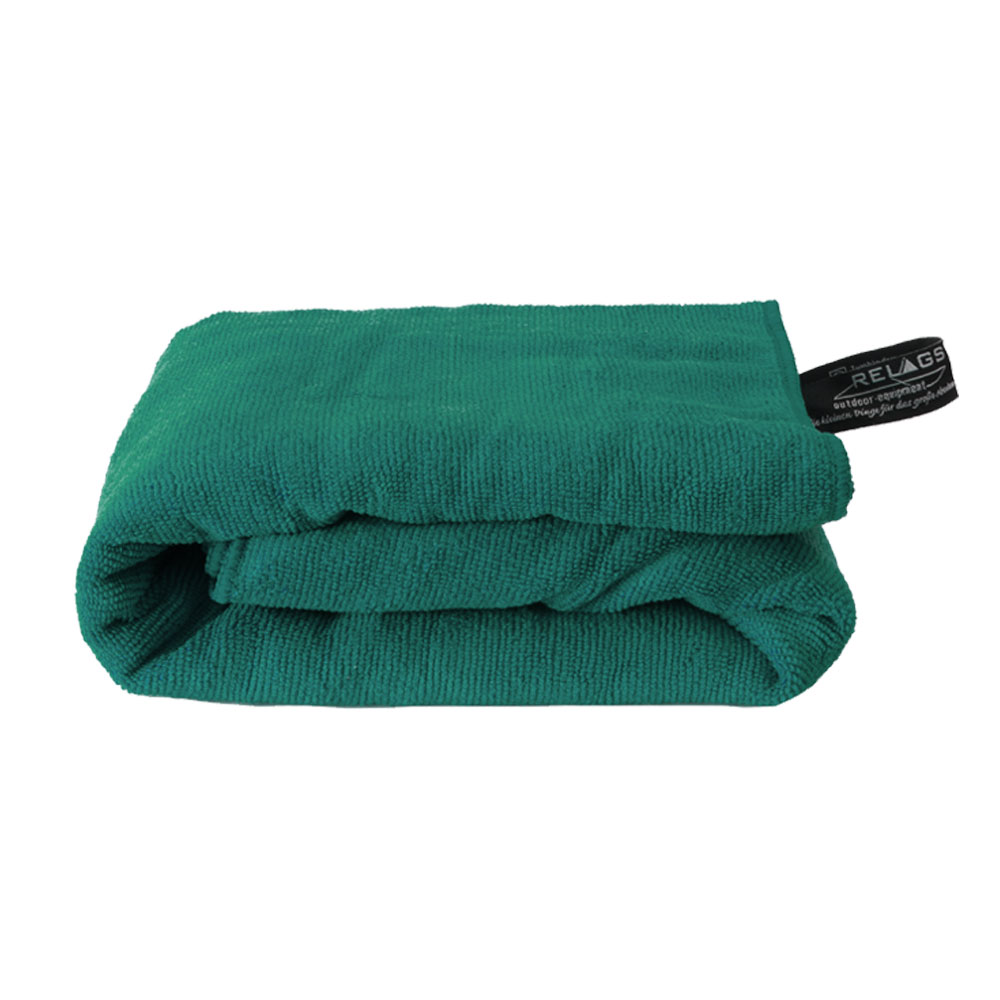 Basicnature Mikrofiber Håndklæde - Grøn Rejsehåndklæde