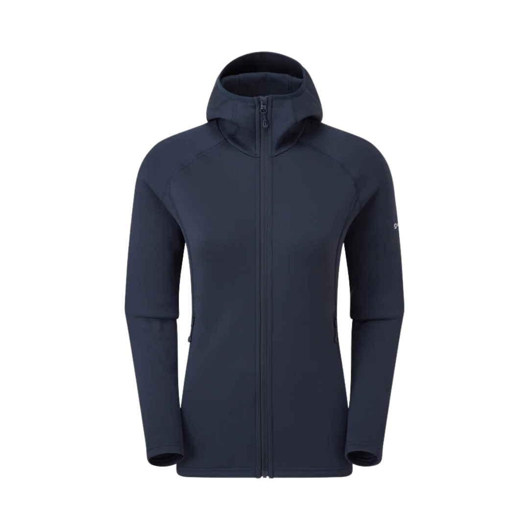 Fleecejakke Dame   Montane Fury Hoodie   Blå