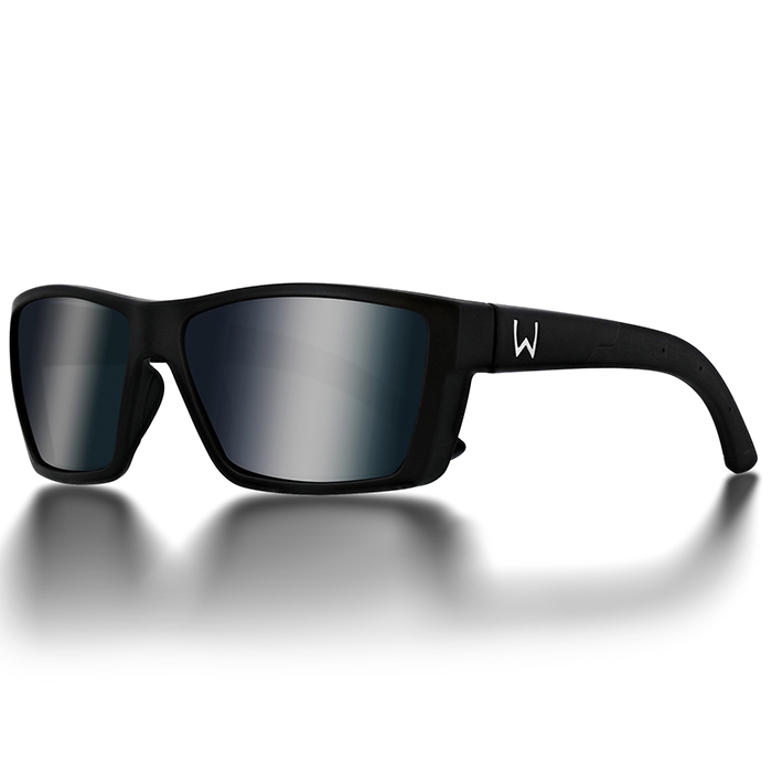 Westin W  Street   Matte Black   Lb Smoke  Lm Silver Flash  Ar Blue   Fiskebriller