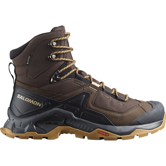 Salomon Quest Eleherre Vandrestøvler – Sort & Dull Gold