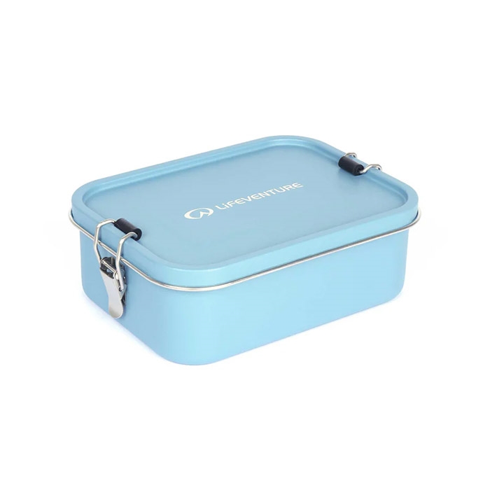 Lifeventure Stainless Steel Lunch Box   Madkasse Ice Blue   Madlaving