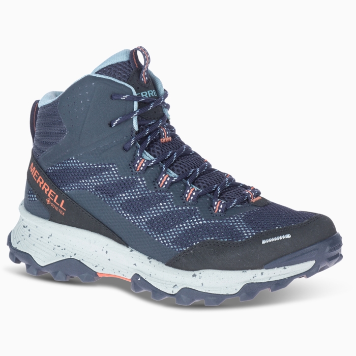 Merrell Speed Strike Mid GTX - Mørkeblå Vandresko til Damer