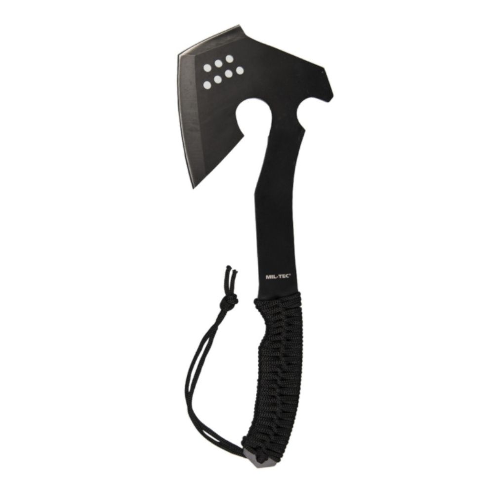 økse   Black Paracord Axe   Stål   Inkl Pose