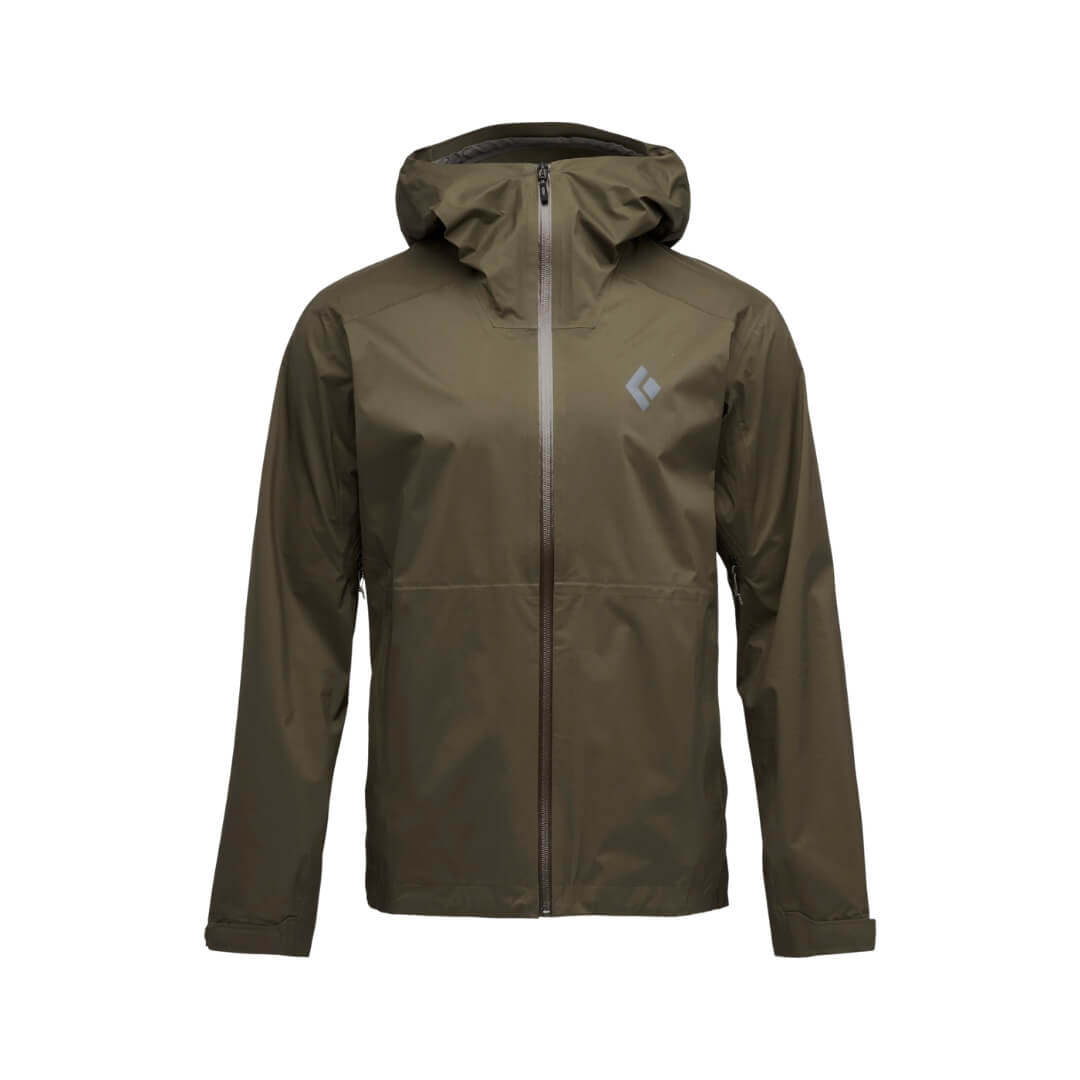 Regnjakke Til Herre   Black Diamond Fineline Stretch Rain Shell   Brun