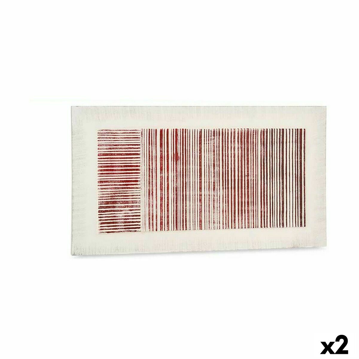 Lærred Gift Decor Hvid Pink Striber Med Relief   X   X   Cm   Enheder