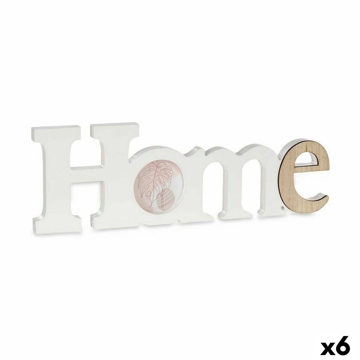 Fotoramme Gift Decor Home Hvid Brun Træ Mdf   Enheder