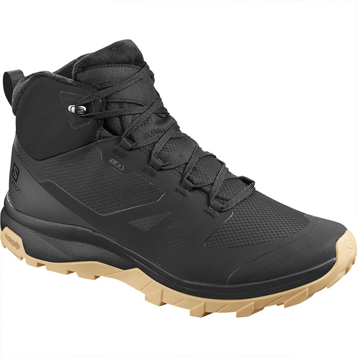 Salomon Outsnap CS WP Vinterstøvler - Sort Tilbud!