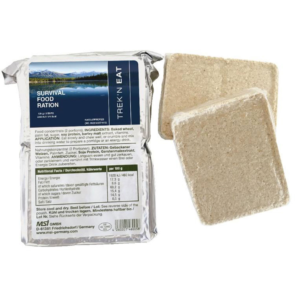Overlevelsesration 125g - Vegansk og laktosefri nødmad