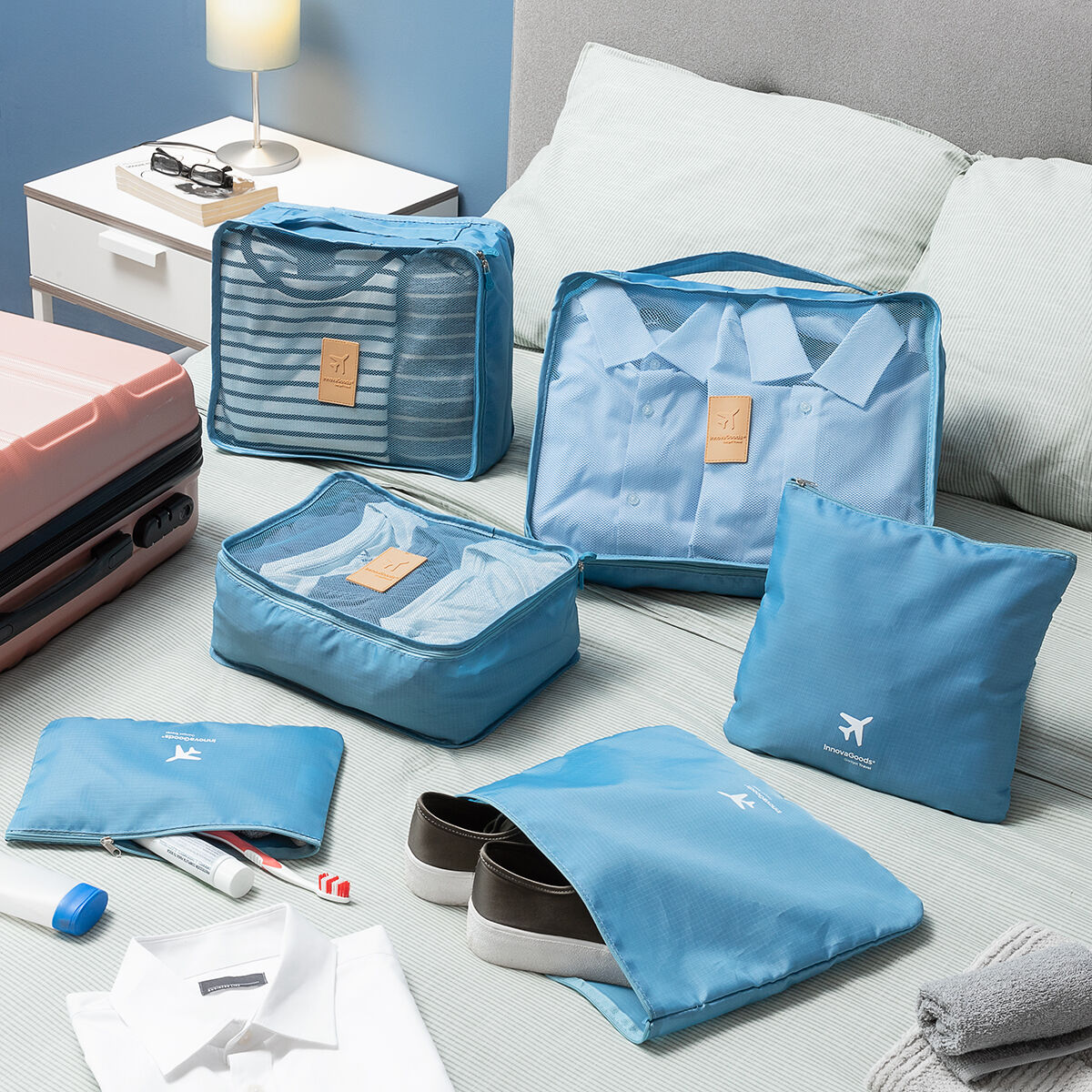 Sæt Med Organizer Tasker Til Kufferter Luggan Innovagoods   Dele