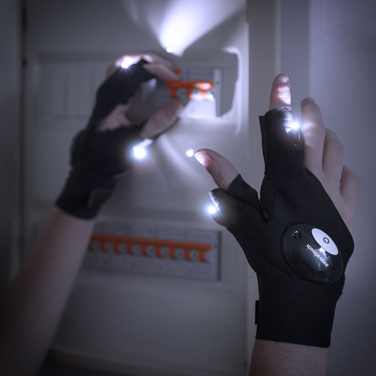 Handsker Med Led Lys Gleds Innovagoods   Enheder