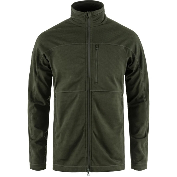 Fj? Llr? Ven Abisko Lite Fleece Herre   Mænd Deep Forest L   Fleecejakker