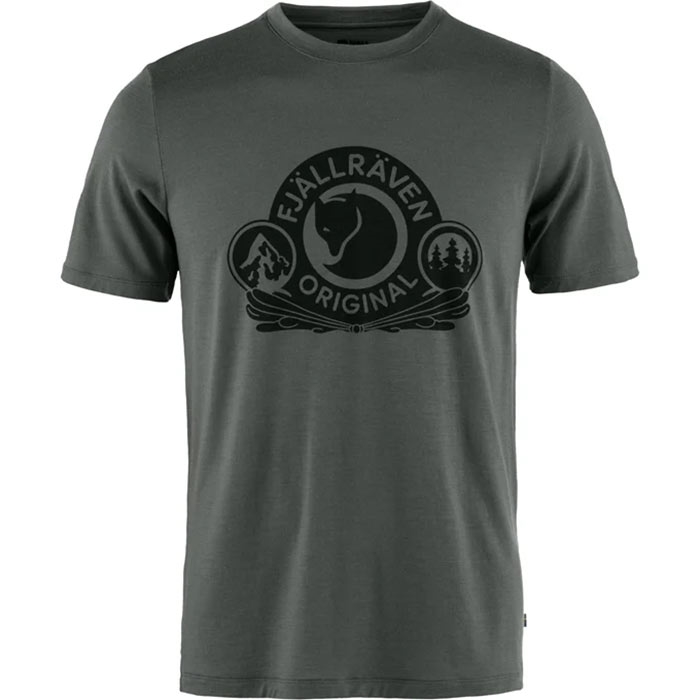 Fjällräven Abisko Uld T-shirt til mænd – Basalt Kvalitet