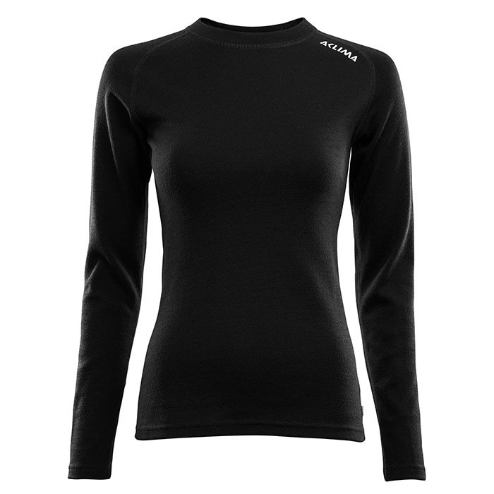 Aclima Warmwool Langærmet Bluse til Kvinder - Sort