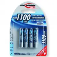 Ansmann Aaa   R    Mah     Stk  Genopladelige Batterier