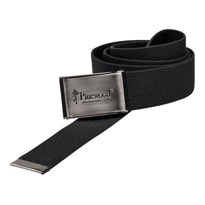 Pinewood Canvas Bælte Black   Bælter  Seler