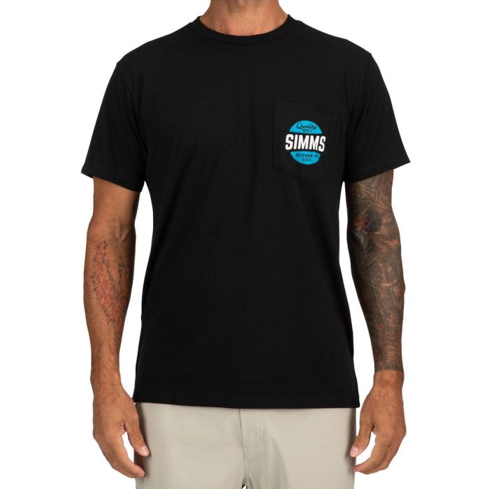 Simms Quality Built Pocket T Shirt Sort