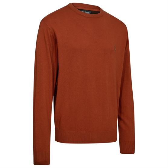 Deerhunter Harrington Striktrøje i Brændt Orange - Udsalg!