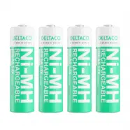 Deltaco Ultimate Nimh Rechargeable Lr Aa Size  Mah  Pack  Sg    Batteri