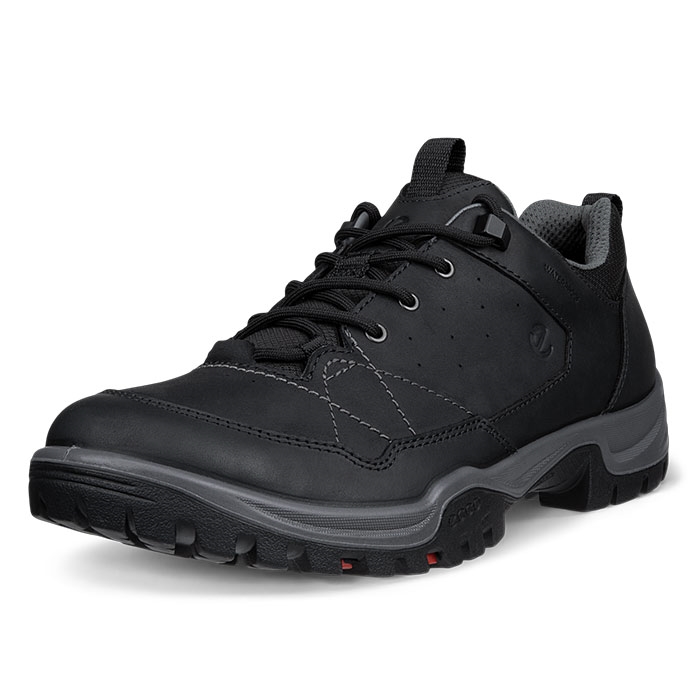 Ecco Receptor Trekk Leather Herre   Mænd  Black    Vandresko