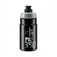 Elite Bottle Jet Black Grey Logo  Ml   Drikkeflaske