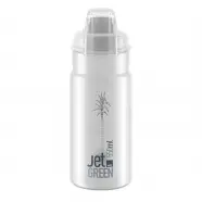 Elite Bottle Jet Green  Clear Grey Logo  Ml   Drikkeflaske
