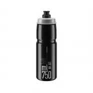 Elite Flaske Jet Black  Grey Logo  Ml   Drikkeflaske