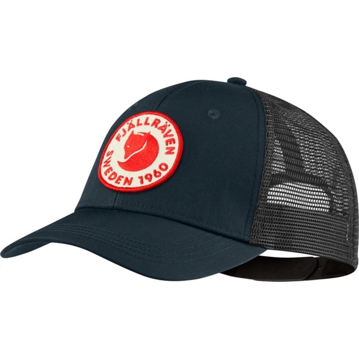 Fjällräven 1960 Logo Truckerkasket – Mørkeblå tilbud!