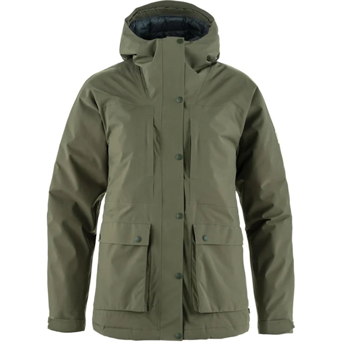 Fjällräven Hydratic Polstret Vinterjakke til Damer - Grøn