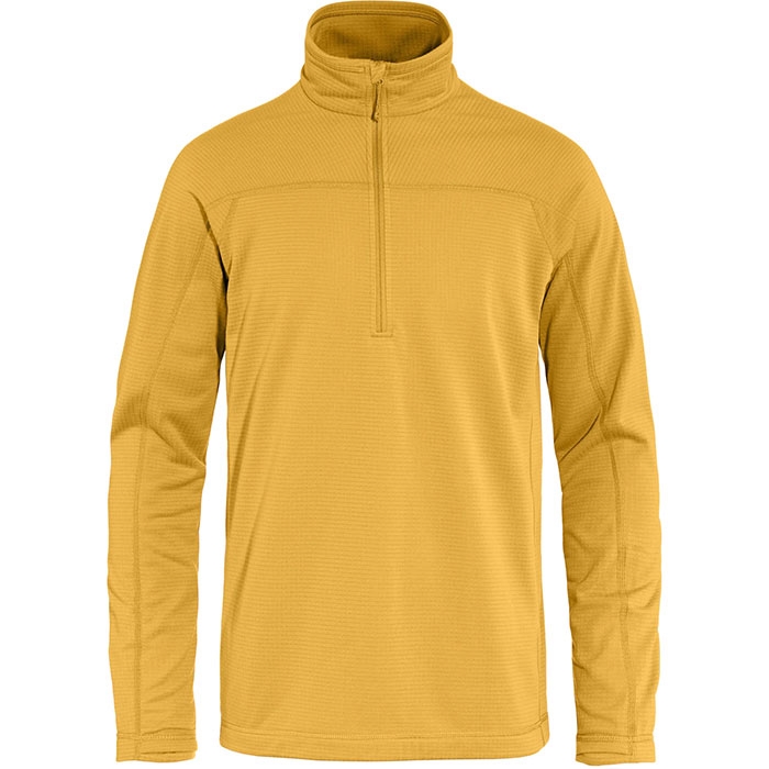 Fj? Llr? Ven Abisko Lite Fleece Half Zip Herre   Mænd Ochre Xl   Fleecejakker