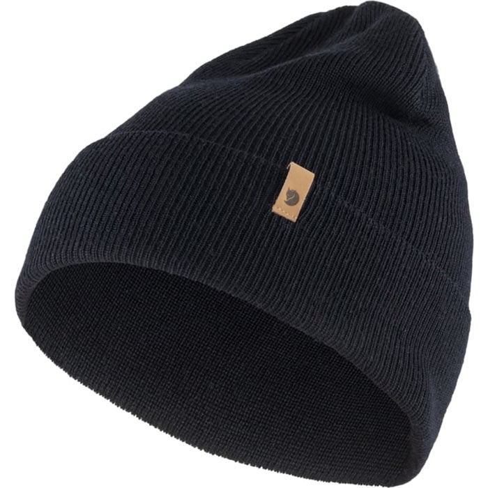 Fj? Llr? Ven Classic Knit Hat Merinould Dark Navy Hue