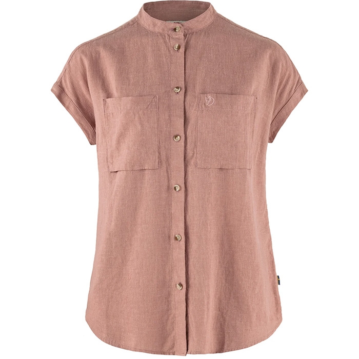 Fj? Llr? Ven ? Vik Hemp Shirt Ss W Dusty Rose Xl   Skjorter