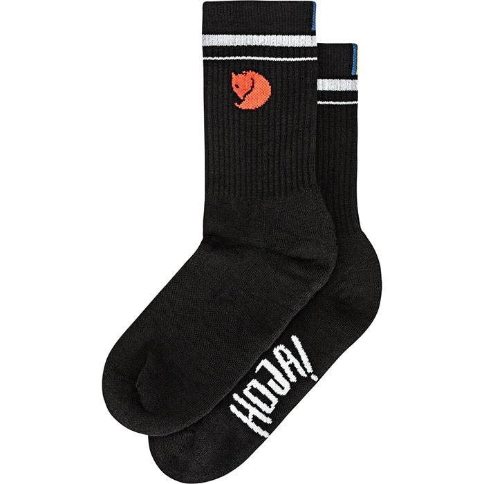 Fj? Llr? Ven Hoja Socks Black L    Sokker