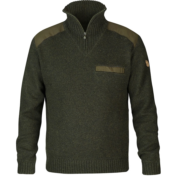 Fj? Llr? Ven Koster Sweater Uldtrøje Dark Olive Xl   Trøjer