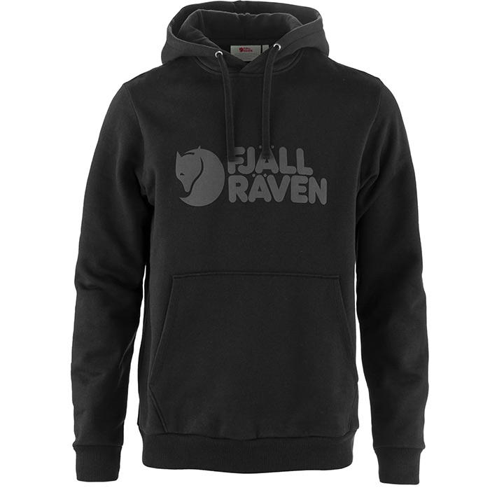Fjällräven Logo Hættetrøje til Mænd – Sort Udsalg!