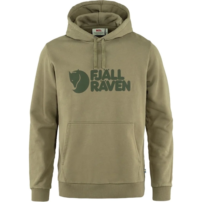 Fj? Llr? Ven Logo Hoodie Herre Light Olive M   Trøjer