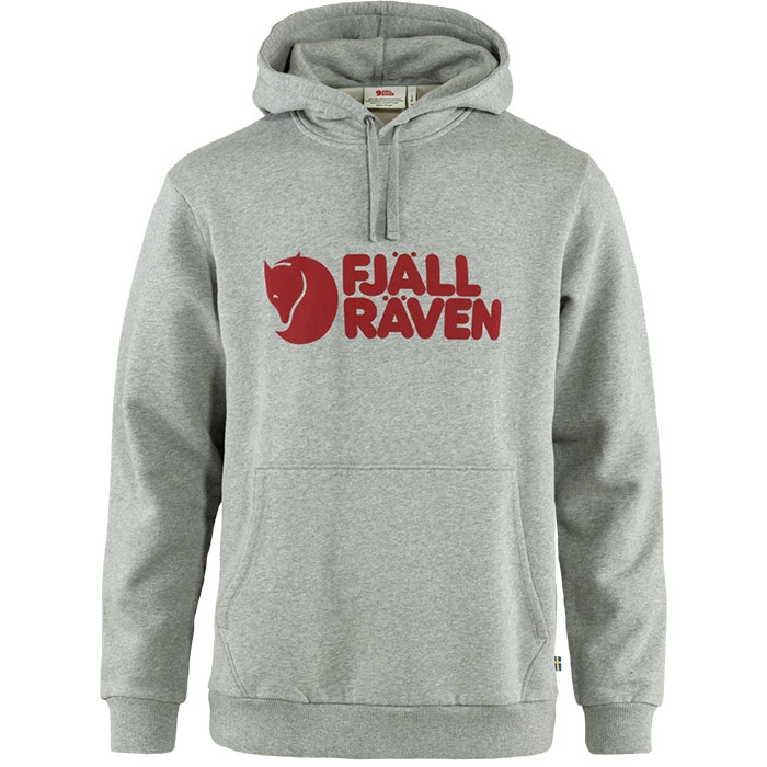 Fjällräven Logo Hættetrøje til Mænd – Grå Komfort & Stil
