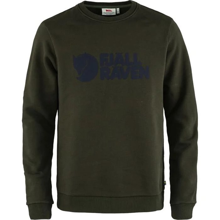 Fj? Llr? Ven Logo Sweater Herre   Mænd Deep Forest L   Trøjer
