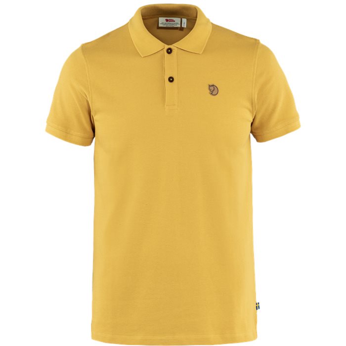 Fjällräven Ven Vik Polo til mænd – Økologisk bomuld, Ochre