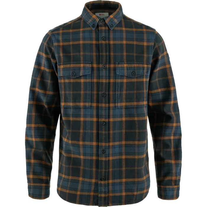 Fjällräven Mørkeblå Twill Skjorte til Mænd - Udsalg!