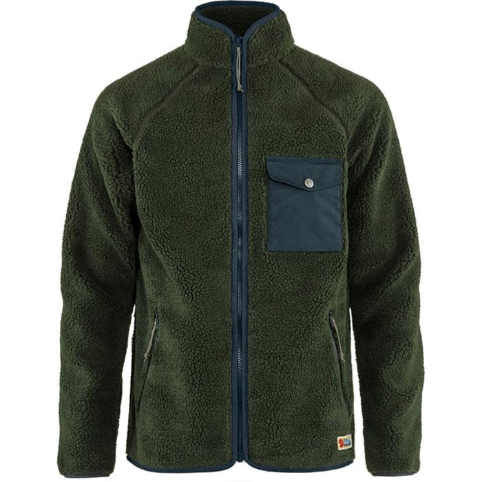 Fj? Llr? Ven Vardag Pile Fleece Herre   Mænd Deep Forest Xl   Fleecejakker