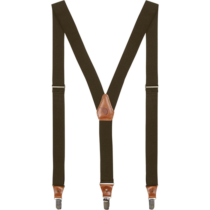 Fj? Llr? Ven Singi Clip Suspenders  Dark Olive   Bælter  Seler