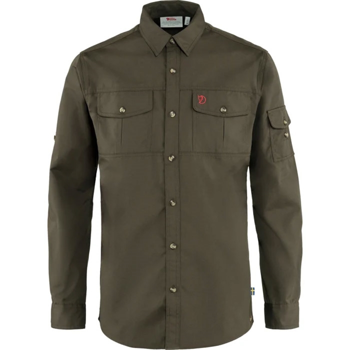Fj? Llr? Ven Singi Trekking Shirt Ls Herre   Mænd Dark Olive Xl   Skjorter
