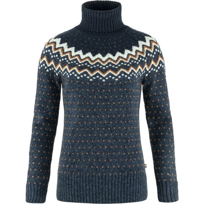 Fjällräven Vik Knit Roller Neck Trøje – Mørkeblå Elegance