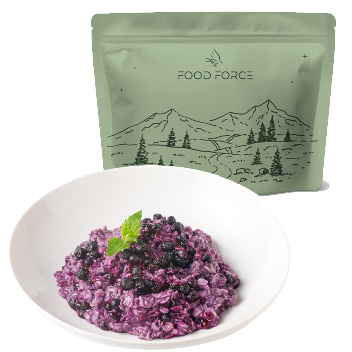 Food Force Havregrød M Blåbær  G   Kcal    Mad