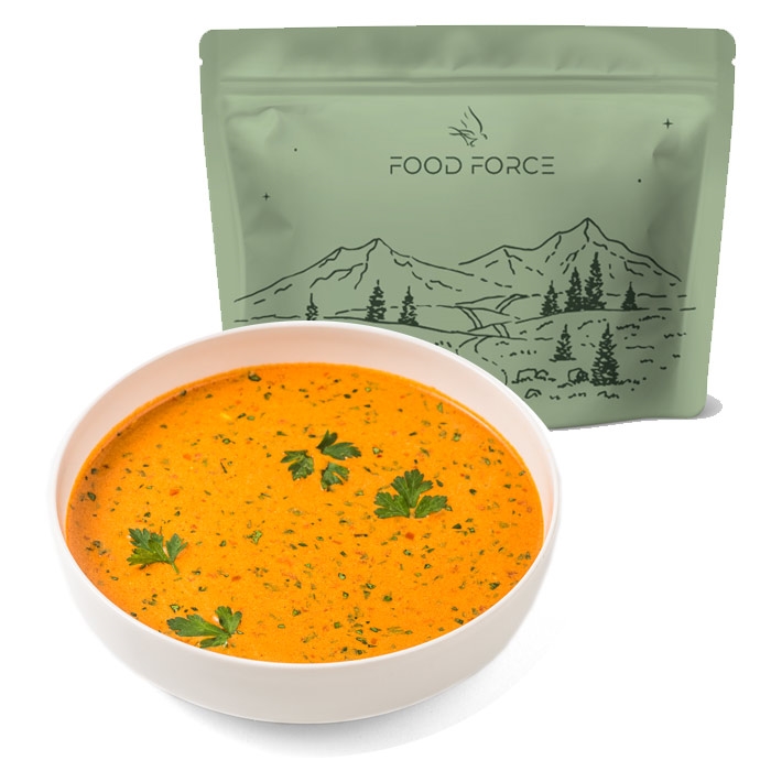 Food Force Tomatsuppe M Pasta Og Oksekød  G  Kcal    Mad